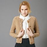 New Design Fashion Ladies Cashmere Cardigan Sweater Wholesale Small MOQ