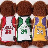 Polyester Fiber Basketball Team Pet Clothes Dog Tshirt Jersey