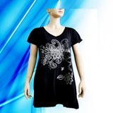 100% Cotton Lady's Discharge Print Nightdress