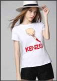 Custom Fashion Cotton Short Sleeve Tee Shirts for Women