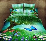 Wholesale Colorful and High Quality Cotton 3D Printed Bedding Set