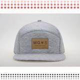 Custom Blank Flat Brim 6 Panel Snapback Cap