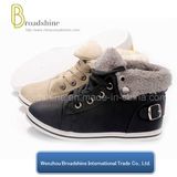 Hot Selling Ankle Kids Boots with Synthetic Fur Collar