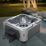 2016 New Style Silver Acrylic and Skirt High End Massage Hot Tub SPA (M-3390)