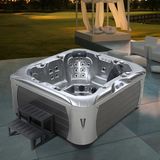2016 New Style Silver Acrylic and Skirt High End Massage Hot Tub SPA (M-3390)