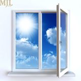 Philippines Price Double Tempered Glass French Casement Aluminium Window