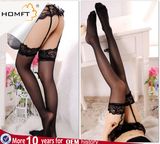 Women's Charming Lace Garter Belt Including Stockings Ladies Suspender Belts