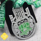 Professional Customized Design Soft Enamel Die Casting Ribbon Souvenir Medals