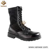 Male Black Jungle Military Boots in Athletic Cement (WJB006)