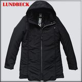 Black Nylon Long Jacket for Men in Good Quanlity