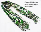 Fashionable Landscape Silk Viscose Scarves