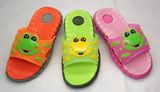 OEM Lovely Kid's Frog Cartoon Design EVA/PVC/Rubber Slipper (21IW1518)