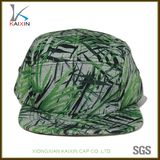 Custom Bamboo Digital Print Plain Blank 5 Panel Camp Hat