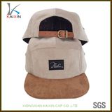 Custom Suede Brim 5 Panel Cap Blank Corduroy Hat