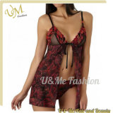 Sexy Funny Transparent Nightwear Sexy Mesh Lace Dress Sexy Lingerie
