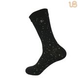 Men's Silver and Golden Thread Mixed Cotton Dress Socks