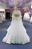 Embroidery Ivory Prom Evening Bridal Wedding Gown