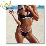 Hot Fashion String Bottom Bikini Top Push up Swimwear with Pad