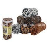 Polar Fleece Blanket With Animal Skin Print(JRL021)