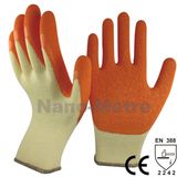 Nmsafety Latex Palm Hand Work Safety Gloves Made in China