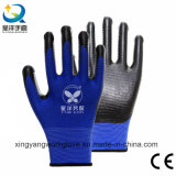 Nitrile Coated Zebra-Stripe Labor Protective Work Gloves (N003)