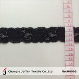 Elastic Black Lace for Dress Decoration (H0095)