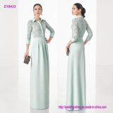 3/4 Sleeve Blouse Skirt and Lace Body Formal Evening Gown
