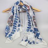 Fashion Printing Scarf The Skeleton Shawl Fashion Accessory Scarves Supplier