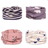 Cotton Winter Cartoon Baby Bunny Stripe Berry Bear Dots Kids Ring Collars Boy's Girl's Neck Wear Snood Loop Scarf (SW800)