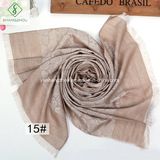 Multicolor Rose Fringed Shawl Fashion Lady Silk Scarf