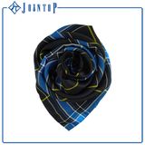 Famous Brand Lattice Square Polyester Print Scarf