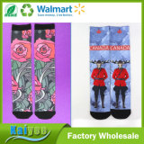 Polyester Cotton 360 Degree Seamless Sublimation Blank Printed Socks