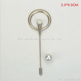 Lapel Brooch Pearl Wild Word Safety Pin Sweater Shawl Jewelry