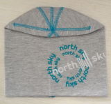 Grey Normal Promotional Fashion Jessery Hat with Blue Printing