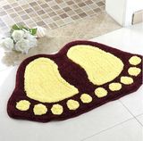 Designer Decorative Shape Footprint Design Shaped Foot Print Shower Toilet Bathtub Bath Bathroom Mats