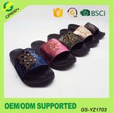 Suede Lady Flat Slipper Summer Slides Sandals for Women