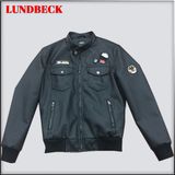 Single Fashion PU Jacket for Men 2018