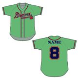 Custom Printed Baseball Jersey Baseball T Shirt with Buttons