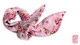 Color Pink Design Silk Scarf for Women