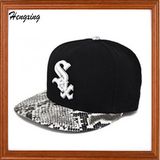 Adjustable Bboy Snakeskin 3D Embroidery Snapback Hats