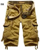 Men's Short Pants 100%Cotton Dye Washing for Summer Sy -5820