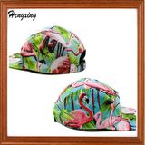 Custom Animal Print 5 Panel Flat Brim Caps