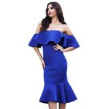Bodycon Dress Flare Sleeve Dress Sexy Strapless Sleeveless White Dress Tight Dress