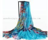 OEM Fashion Silk Beach Scarf Shawl and Pareo for Promotion Gift