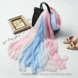 Best Selling Hand-Drawing Degrading Pure Silk Scarf / Stole (HWBS45)