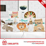 Customized Carton Animal Print Cotton Linen Pillow /Sofa Cushion