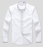 Men's 100%Cotton Twill with Binding Woven Shirts