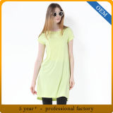 Custom 95% Rayon 5% Spandex Basic Women Blank T Shirt