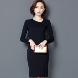 Womens Customized Long Sleeve One Piece A-Line Office Ladies Skirt