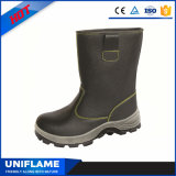 Leather High Cut Men Steel Toe PU Sole Work Shoes Safety Boots